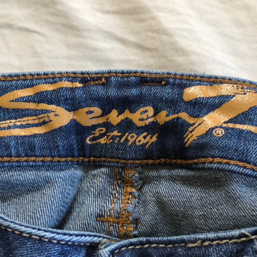 Desert Revival Western Seven 7 Bootcut deep Blue‎ Jeans size 8 Cotton Blend - Picture 5 of 12
